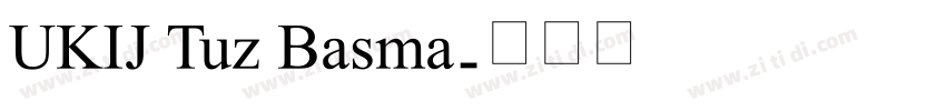 UKIJ Tuz Basma字体转换